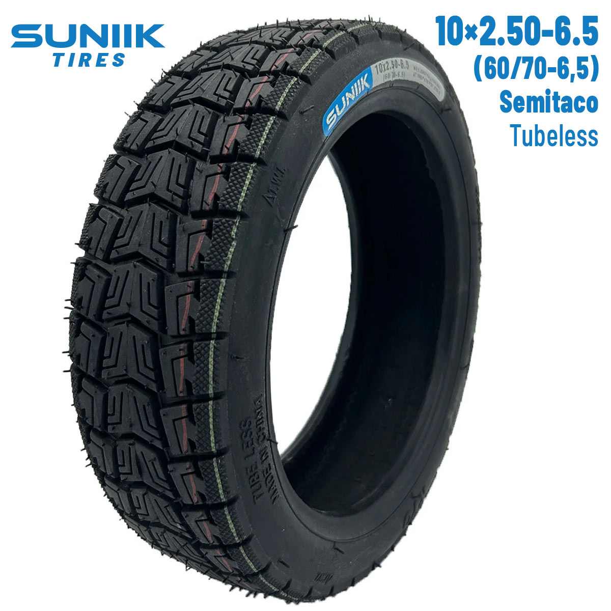 Comprar Neumático Tubeless 10×2,5-6,5 (60/70-6.5) Semitaco [Suniik]
