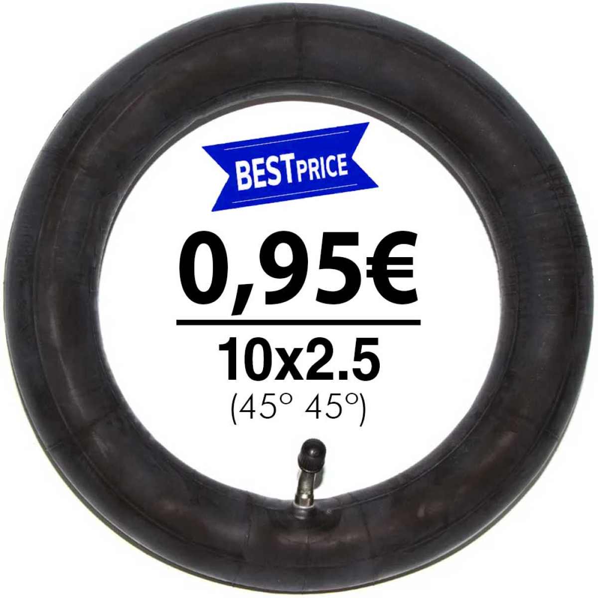 Comprar Cámara de aire 10×2,5 (válvula 45º 45º (estándar)