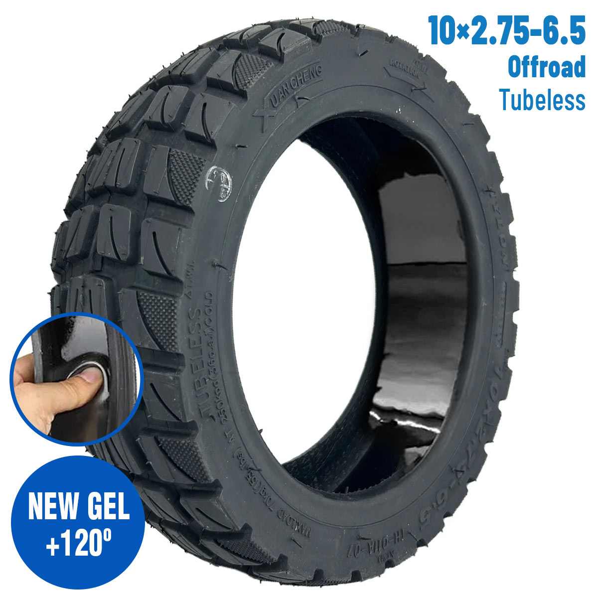 Comprar Neumático 10×2,75-6,5 Offroad Tubeless (Con gel antipinchazos) [Xuancheng]