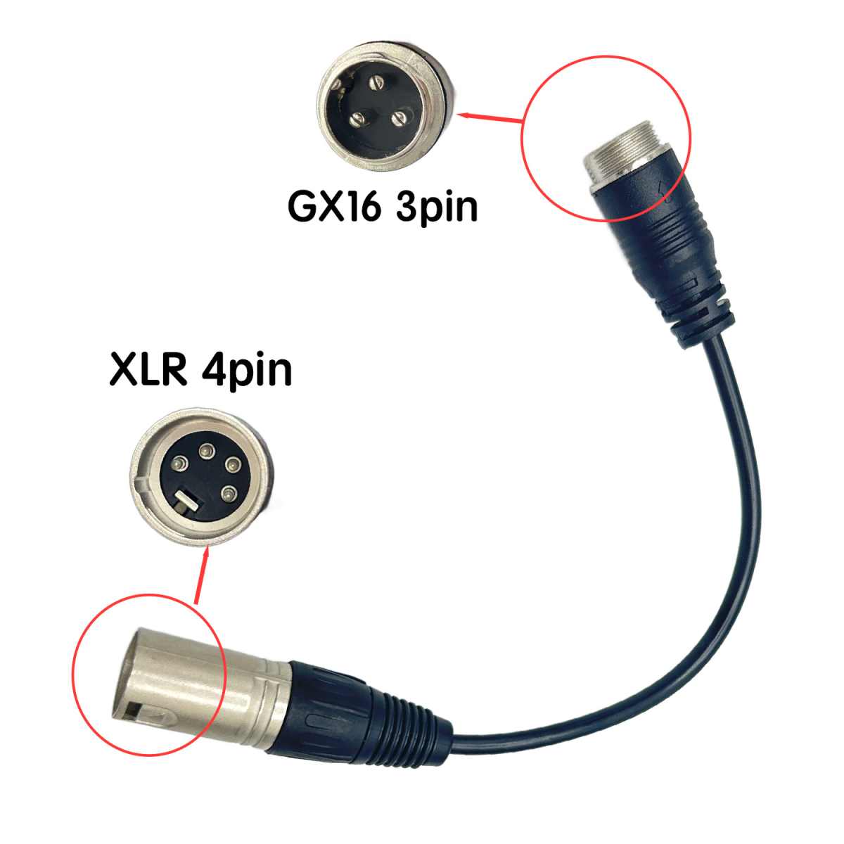 Comprar Cable conversor GX16 a XLR 4 Pines