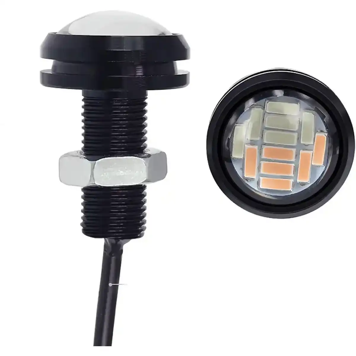 Comprar Luz Led ojo de Aguila (pack de 2 luces) Rojo-Amarillo (12 leds por luz)