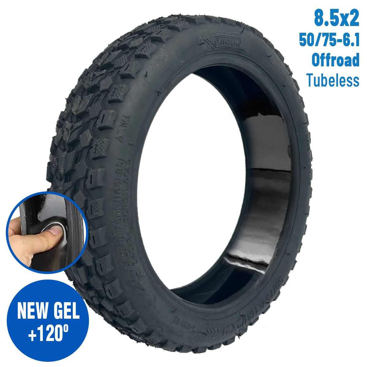 Comprar Neumático 50/75-6.1(8,5×2) Offroad Tubeless (Con gel antipinchazos) [Xuancheng] – Compatible con Xiaomi