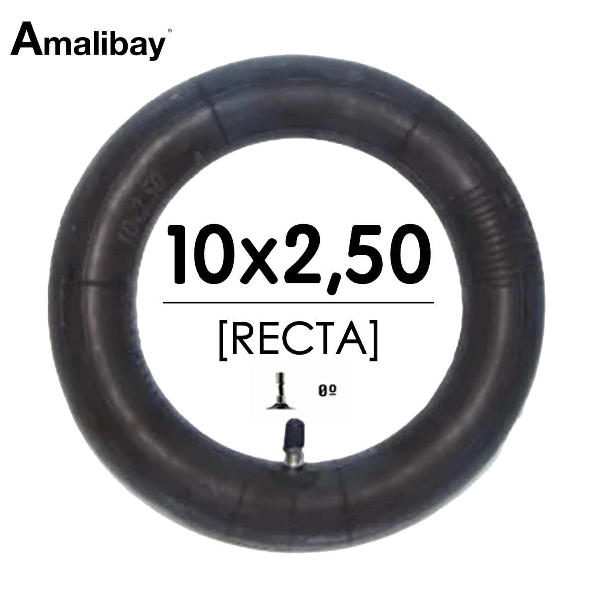 Comprar Cámara de aire 10×2,5 (válvula recta)  – Premium [Amalibay]