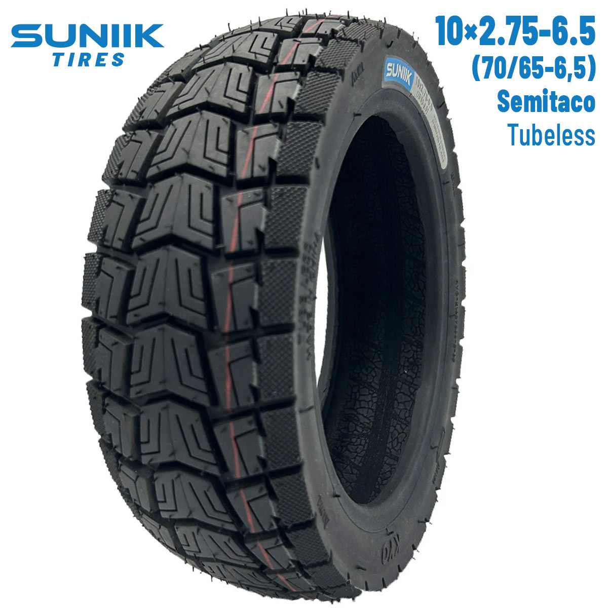Comprar Neumático Tubeless 10×2,75-6,5 (70/65-6,5) Semitaco [Suniik]
