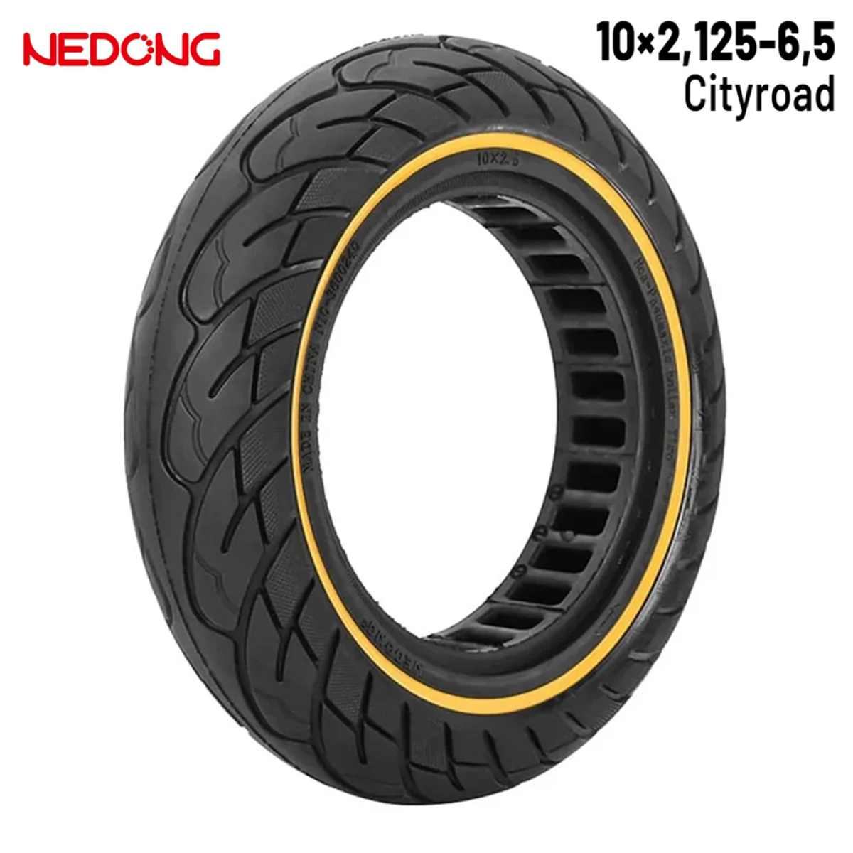 Comprar Rueda maciza 10×2,125-6,5 36mm Amarilla [Nedong]
