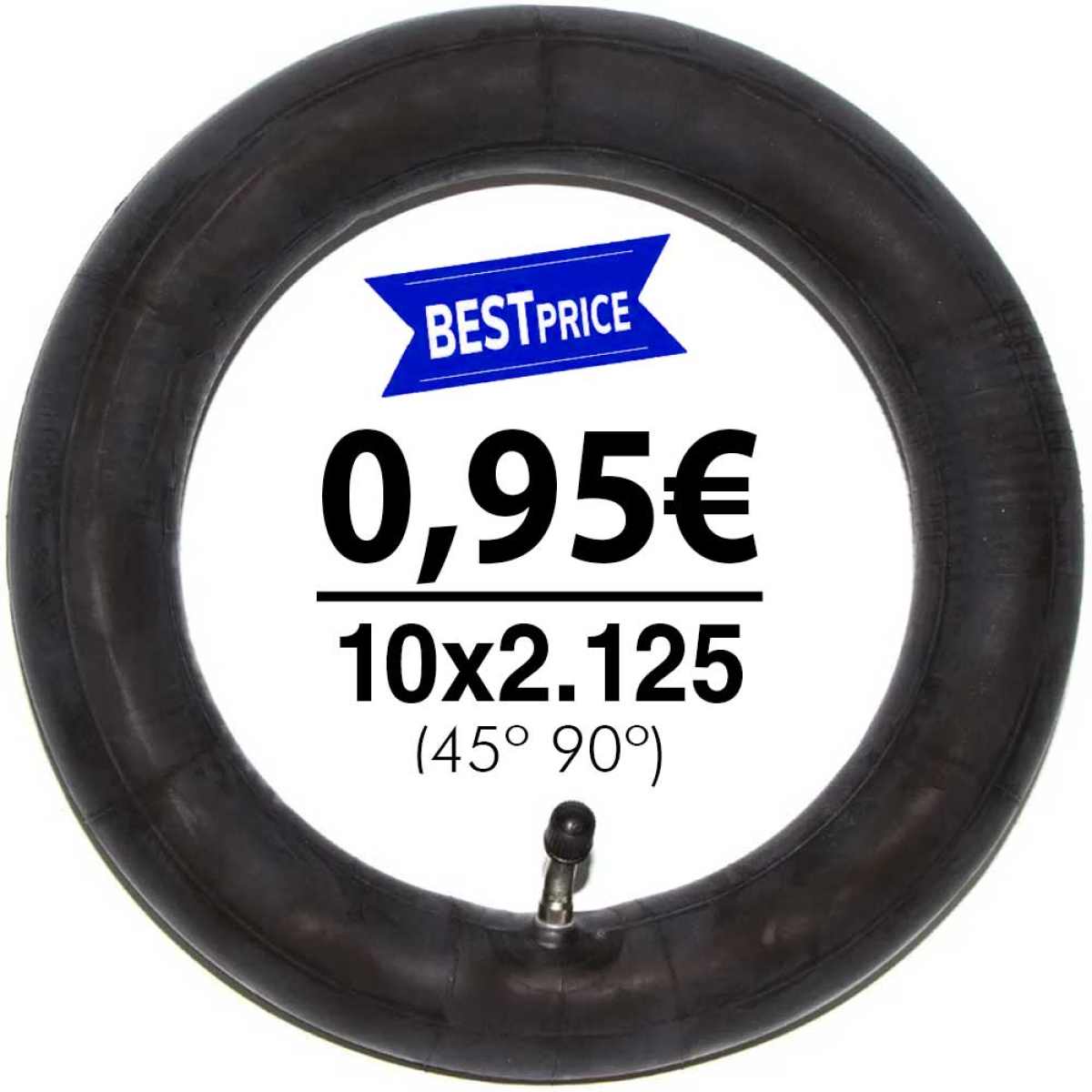Comprar Cámara de aire reforzada 10×2,125 (válvula 45º 90º) (estándar)
