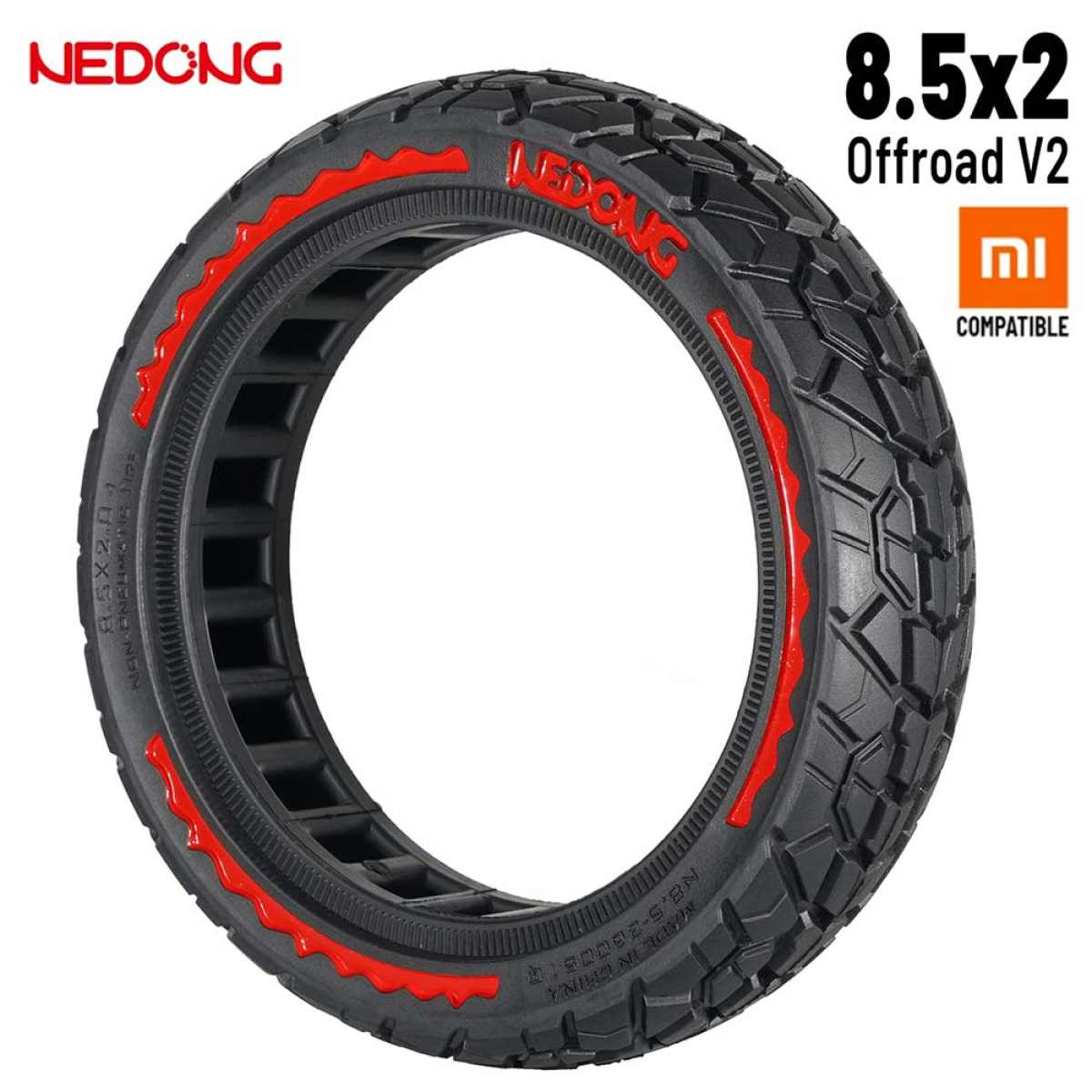 Comprar Rueda maciza roja ultraligera 8,5×2 (Versión offroad V2) [Nedong]