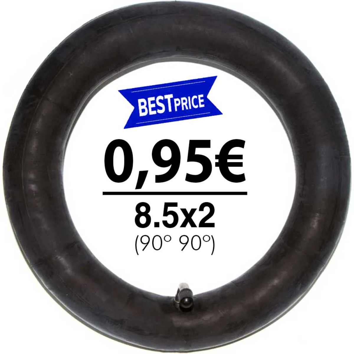 Comprar Cámara de aire 8,5×2 (válvula 90º 90º)  (estándar)
